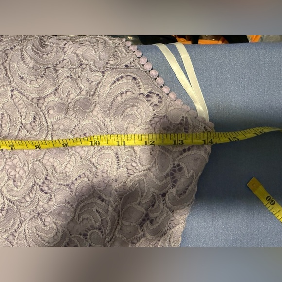 B Darlin Purple Halter Fit and Flare Mini Dress - Picture 6 of 6